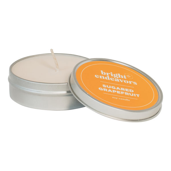 sugared grapefruit soy candle