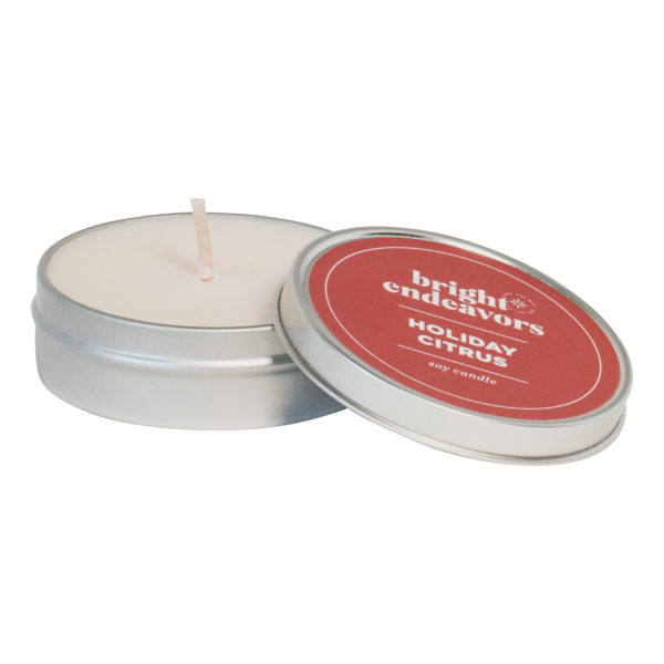 holiday citrus soy candle